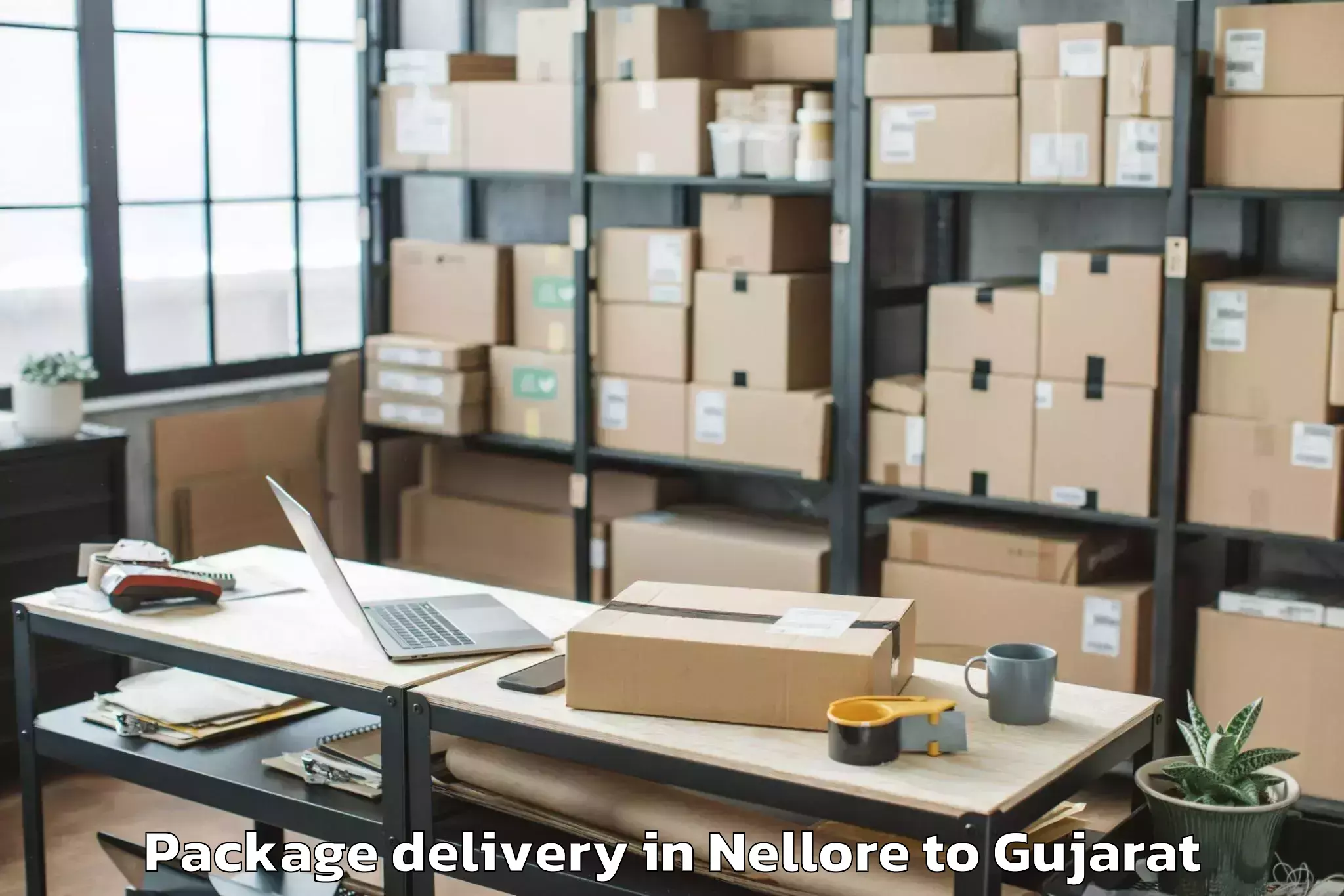 Leading Nellore to Wankaner Package Delivery Provider